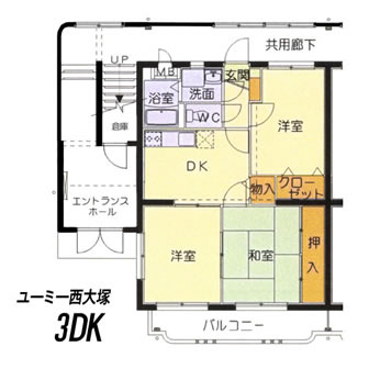 Ｙ＆Ｍ西大塚間取りa