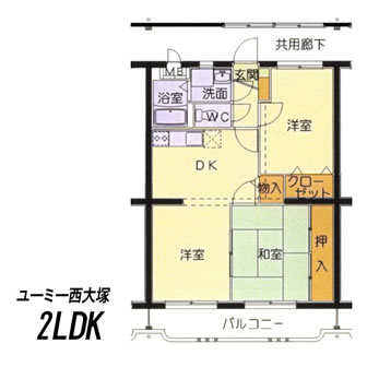 Ｙ＆Ｍ西大塚間取りc