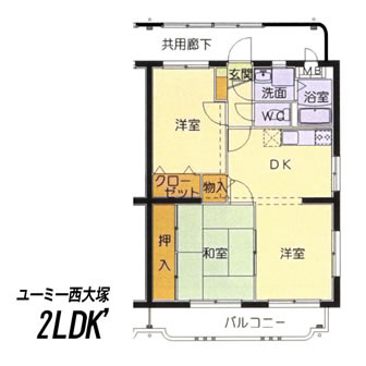 Ｙ＆Ｍ西大塚間取りd