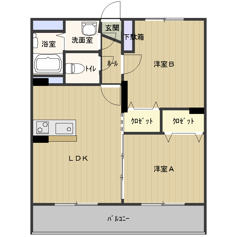 グランディール リオン　間取り