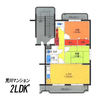 荒川マンション間取りd