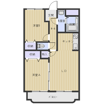 荒川マンションⅡ間取り