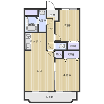 荒川マンションⅡ間取り